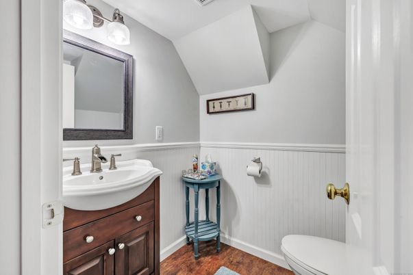 Bathroom, Interior, Wood Texture Flooring