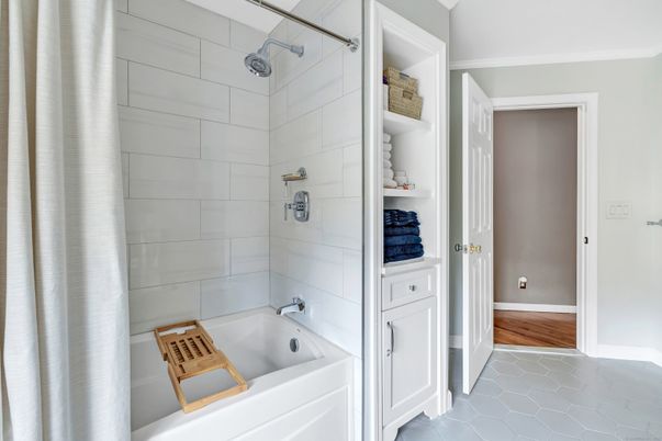 Bathroom, Interior, Wood Texture Flooring