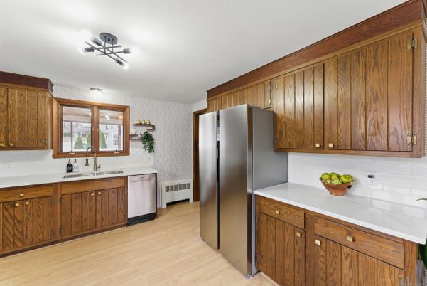 Interior, Kitchen, Wood Texture Flooring