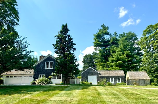 Attached, Backyard, Exterior, Facade, Brick Traditional