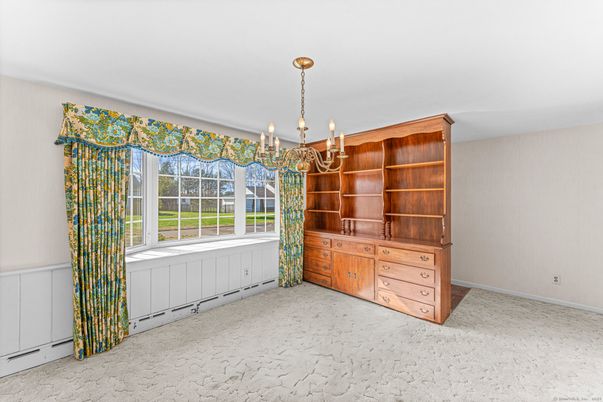 Chandelier, Empty room, Interior