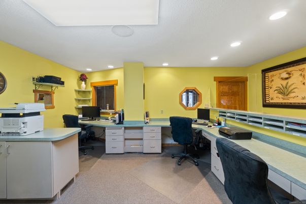 Home Office, Interior, Recessed Lighting