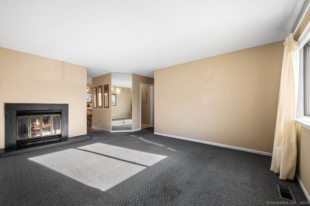 Empty room, Fireplace, Interior