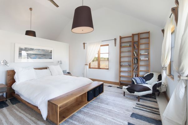Bedroom, Interior, Pendant Lights