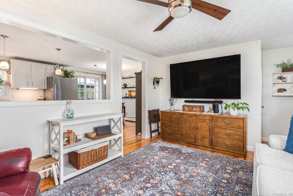 Interior, Kitchen, Pendant Lights, Wood Texture Flooring