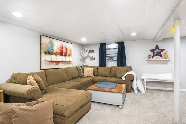 Interior, Living room, Recessed Lighting