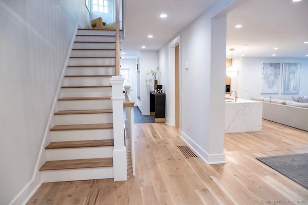 Interior, Pendant Lights, Recessed Lighting, Wood Texture Flooring