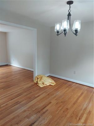 Chandelier, Empty room, Interior, Wood Texture Flooring