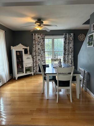 Dining room, Interior, Wood Texture Flooring
