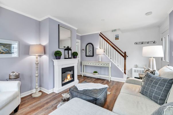 Fireplace, Interior, Living room, Wood Texture Flooring