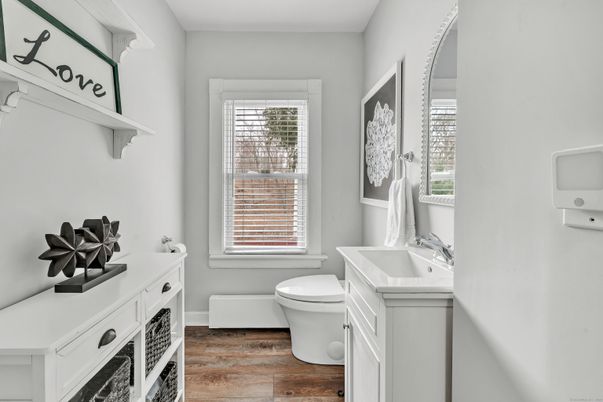 Bathroom, Interior, Wood Texture Flooring