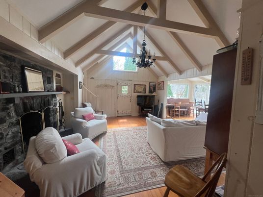 Chandelier, Fireplace, Interior, Living room, Wood Texture Flooring