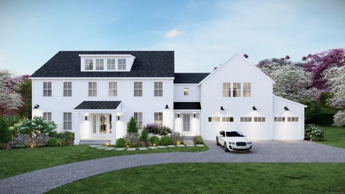 Attached, Exterior, Facade, Farmhouse