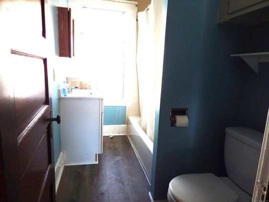 Bathroom, Interior, Wood Texture Flooring