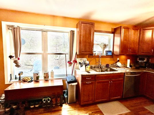 Interior, Kitchen, Wood Texture Flooring