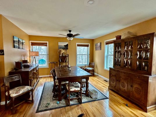 Dining room, Interior, Wood Texture Flooring