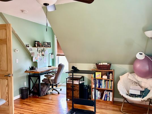 Home Office, Interior, Wood Texture Flooring
