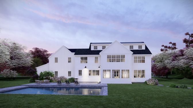 Backyard, Exterior, Facade, Pool, Farmhouse