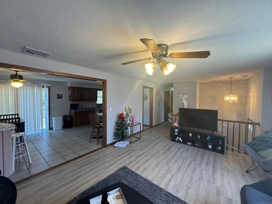 Interior, Kitchen, Pendant Lights, Wood Texture Flooring