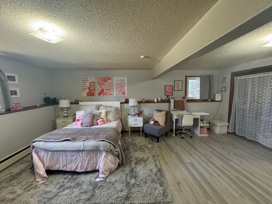 Bedroom, Home Office, Interior, Wood Texture Flooring