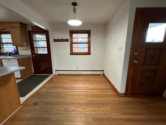 Interior, Kitchen, Pendant Lights, Wood Texture Flooring