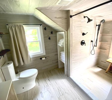 Bathroom, Interior, Wood Texture Flooring