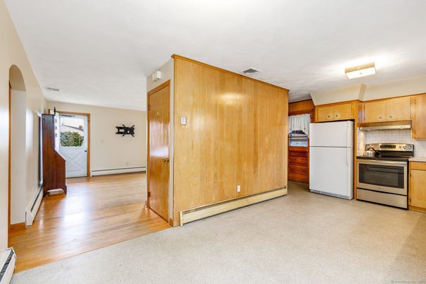 Interior, Kitchen, Wood Texture Flooring