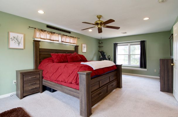 Bedroom, Interior, Recessed Lighting