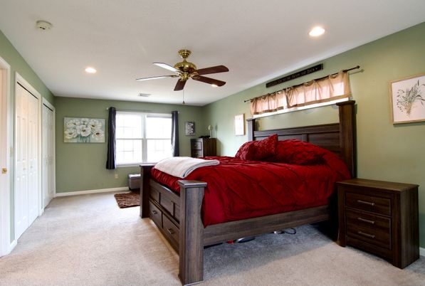 Bedroom, Interior, Recessed Lighting