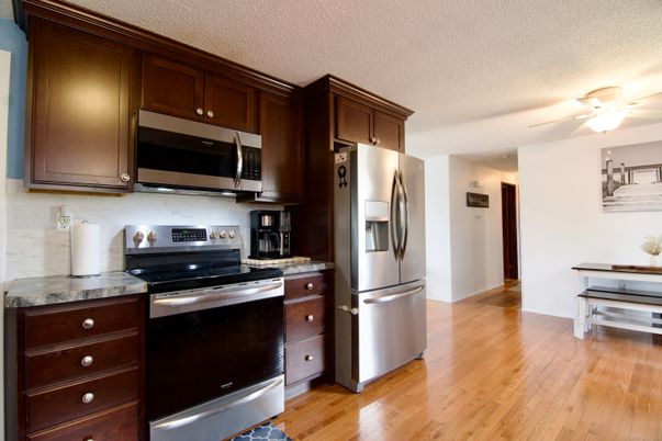 Interior, Kitchen, Wood Texture Flooring