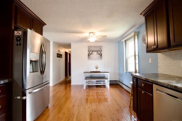 Interior, Kitchen, Wood Texture Flooring
