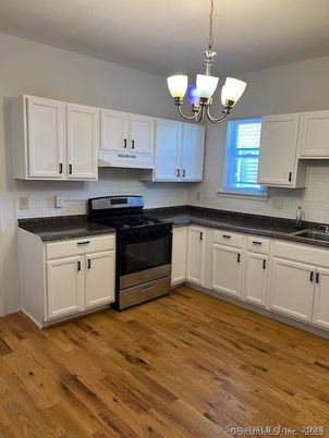 Chandelier, Interior, Kitchen, Pendant Lights, Wood Texture Flooring