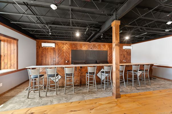 Interior, Recessed Lighting, Wood Texture Flooring, Wooden Walls