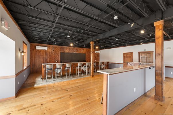 Dining room, Interior, Wood Texture Flooring, Wooden Walls