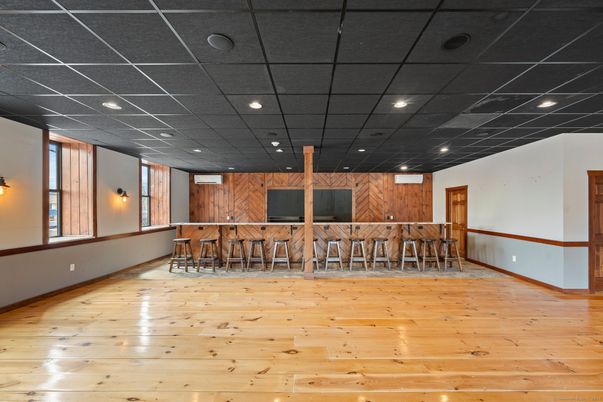 Interior, Recessed Lighting, Wood Texture Flooring, Wooden Walls