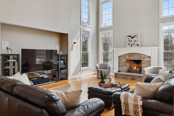 Fireplace, Interior, Living room, Wood Texture Flooring