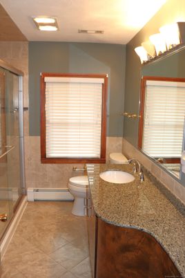 Bathroom, Dual Sink Vanities, Glass Shower, Interior