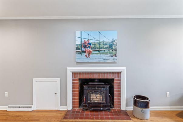 Fireplace, Interior, Wood Texture Flooring
