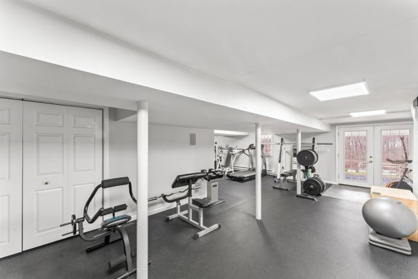Fitness Equipment, Gym, Interior, Recessed Lighting
