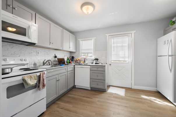 Interior, Kitchen, Wood Texture Flooring