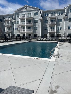 Exterior, Facade, Pool, Condo Building