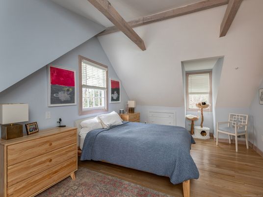 Bedroom, Interior, Wooden Beams, Wood Texture Flooring