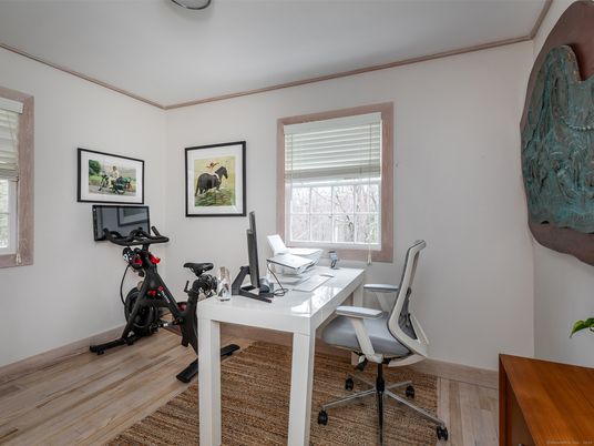 Fitness Equipment, Home Office, Interior, Wood Texture Flooring