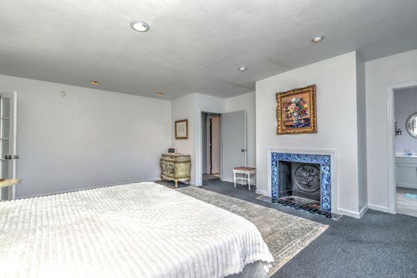 Bedroom, Fireplace, Interior, Recessed Lighting