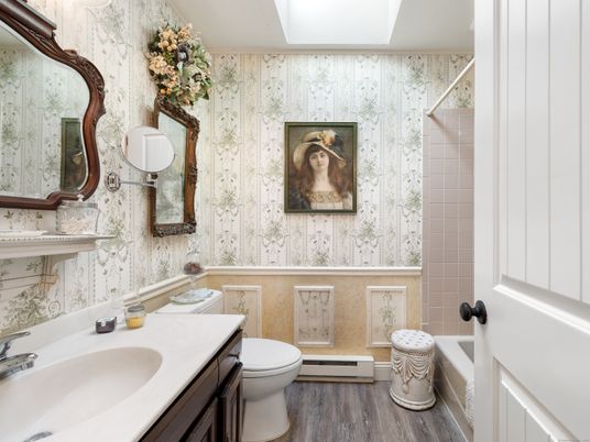 Bathroom, Interior, Wood Texture Flooring