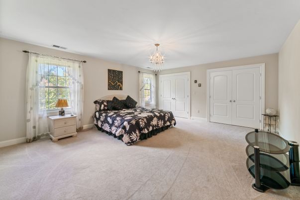 Bedroom, Chandelier, Interior