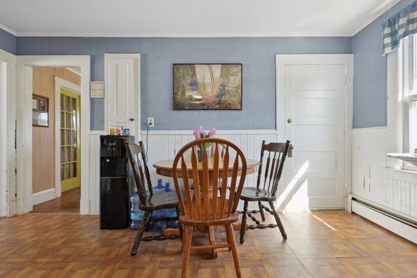 Dining room, Interior, Wood Texture Flooring