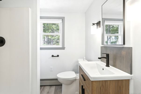 Bathroom, Interior, Wood Texture Flooring