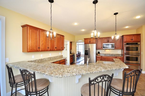 Interior, Kitchen, Pendant Lights, Recessed Lighting, Stainless Steel Appliances
