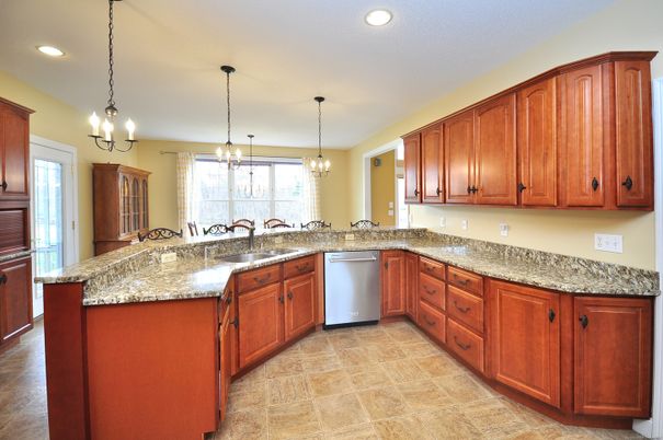 Interior, Kitchen, Pendant Lights, Recessed Lighting, Stainless Steel Appliances